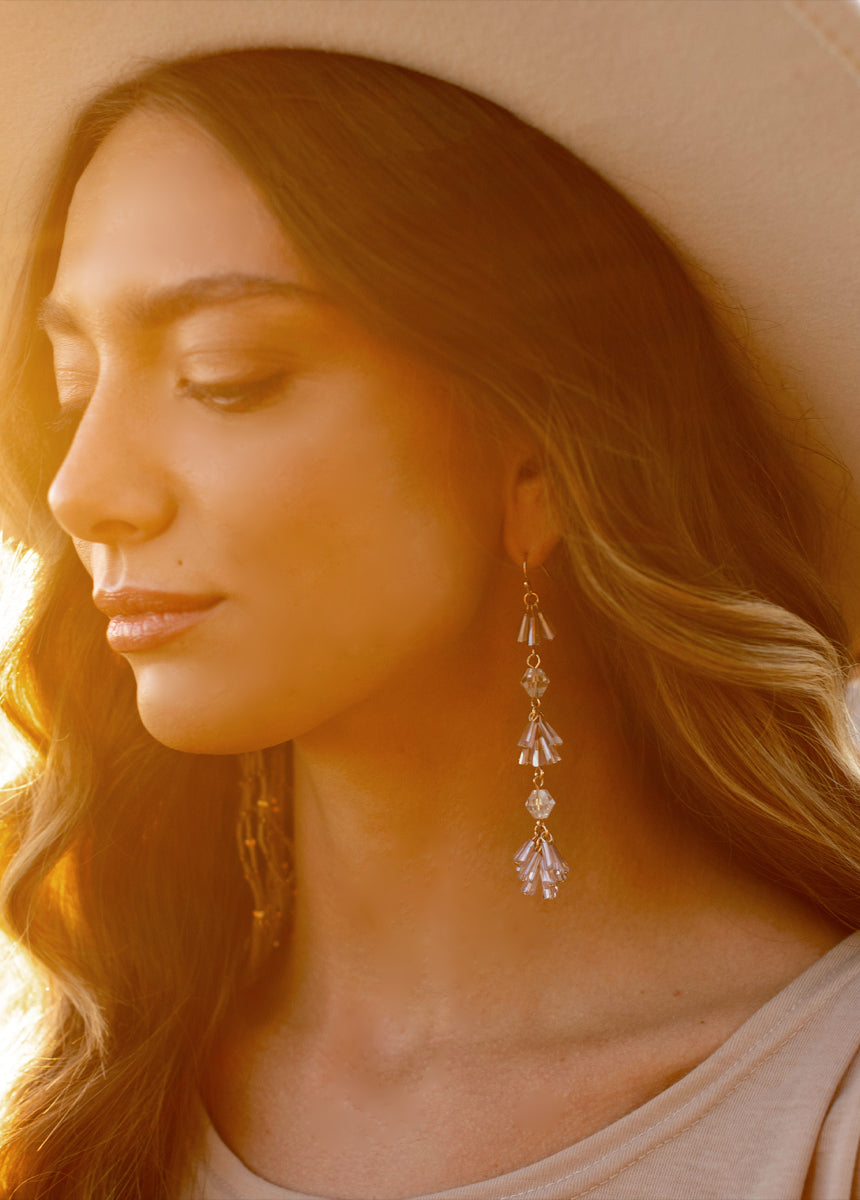 Aries Cluster Earrings in Iridescent