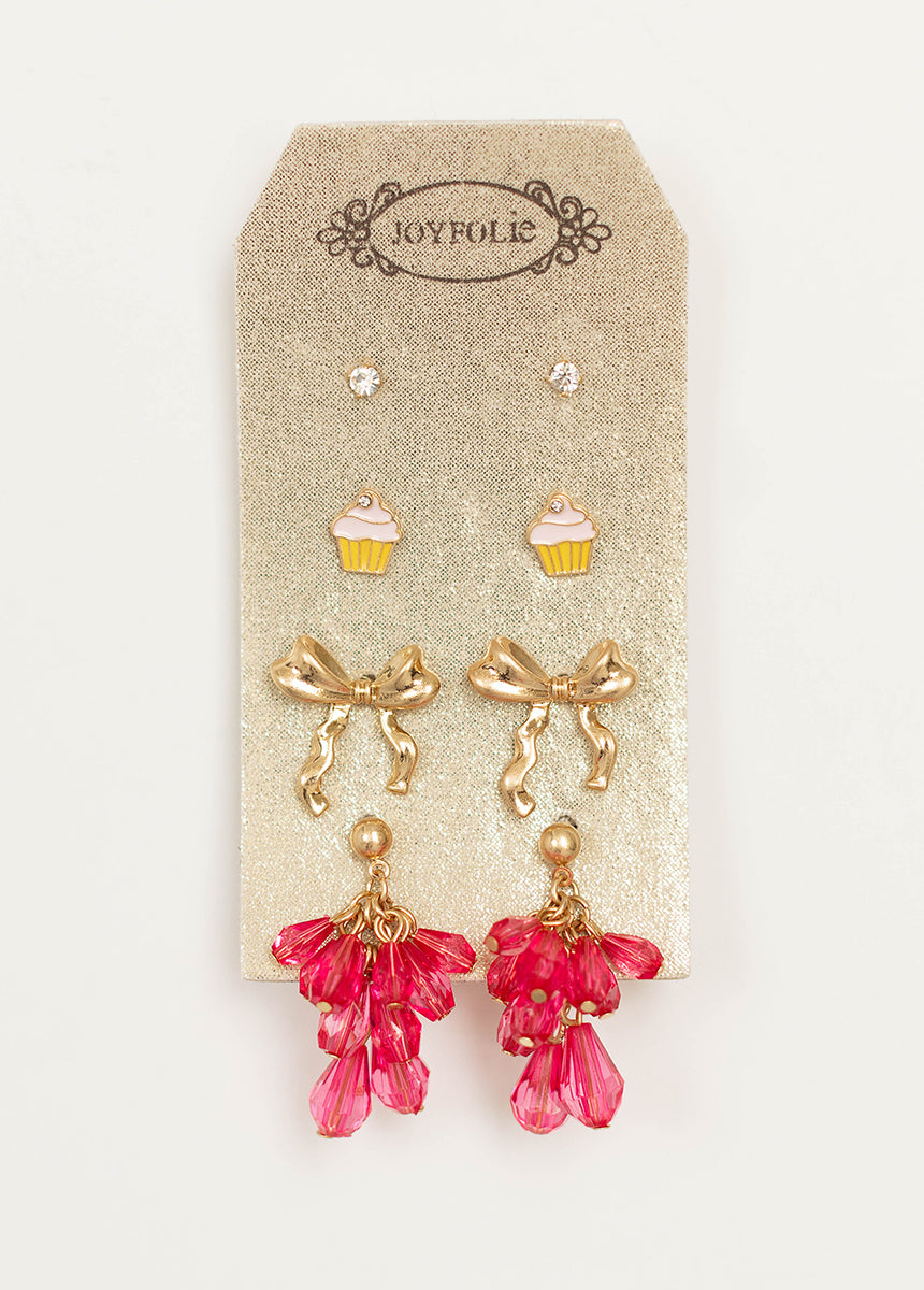 Bow Stud Set in Multi