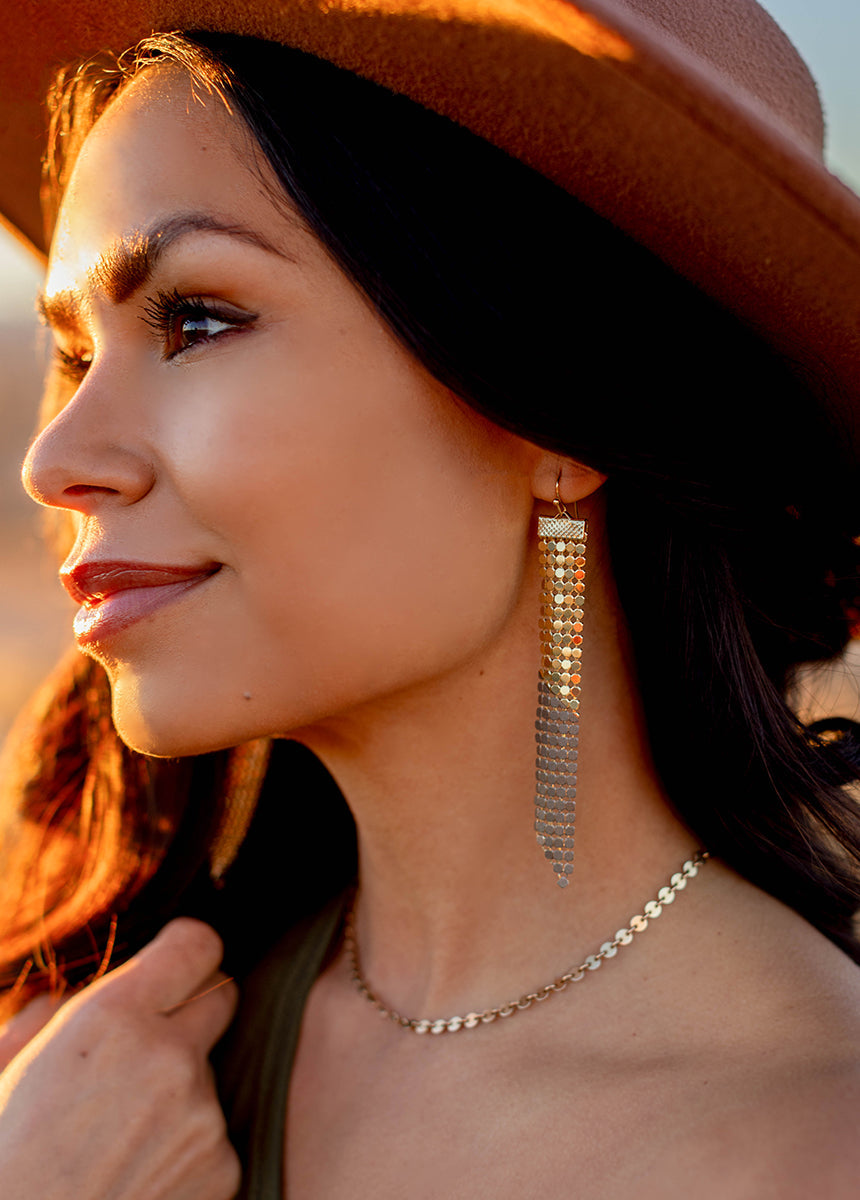 Emory Earrings in Olive