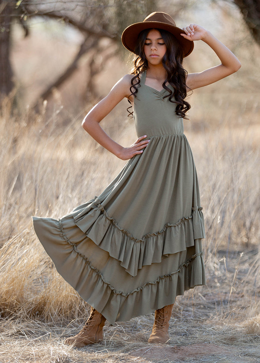 Jenny Dress in Eucalyptus