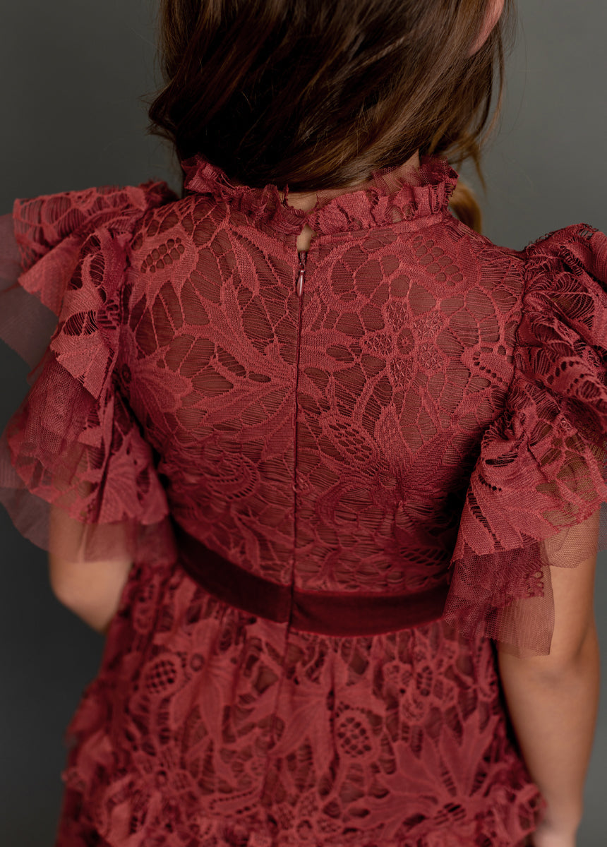 Alethea Impact Dress in Marsala