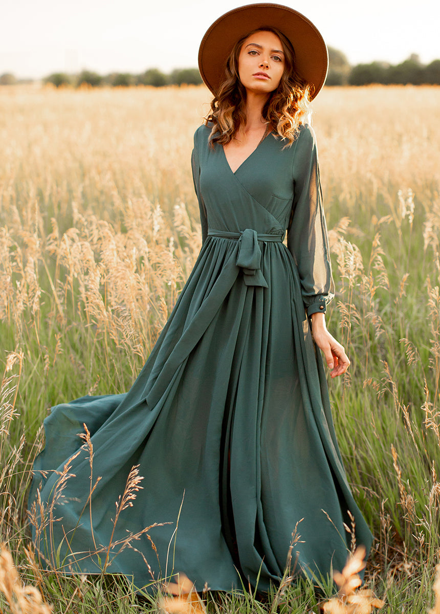 Aniya Dress in Deep Teal