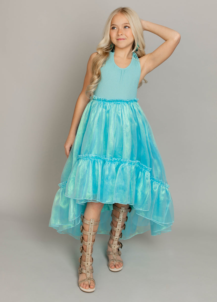 Arlette Dress in Aqua