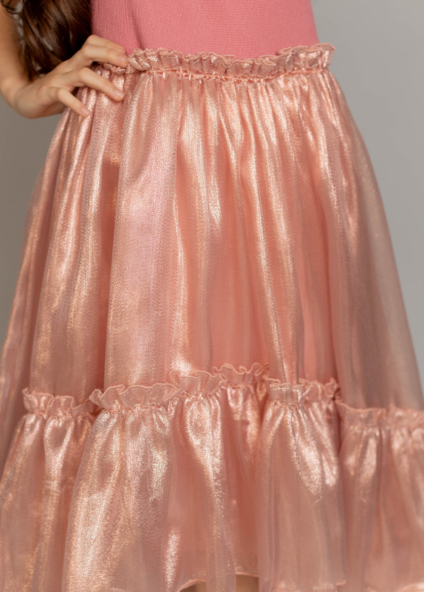 Arlette Dress in Bright Pink