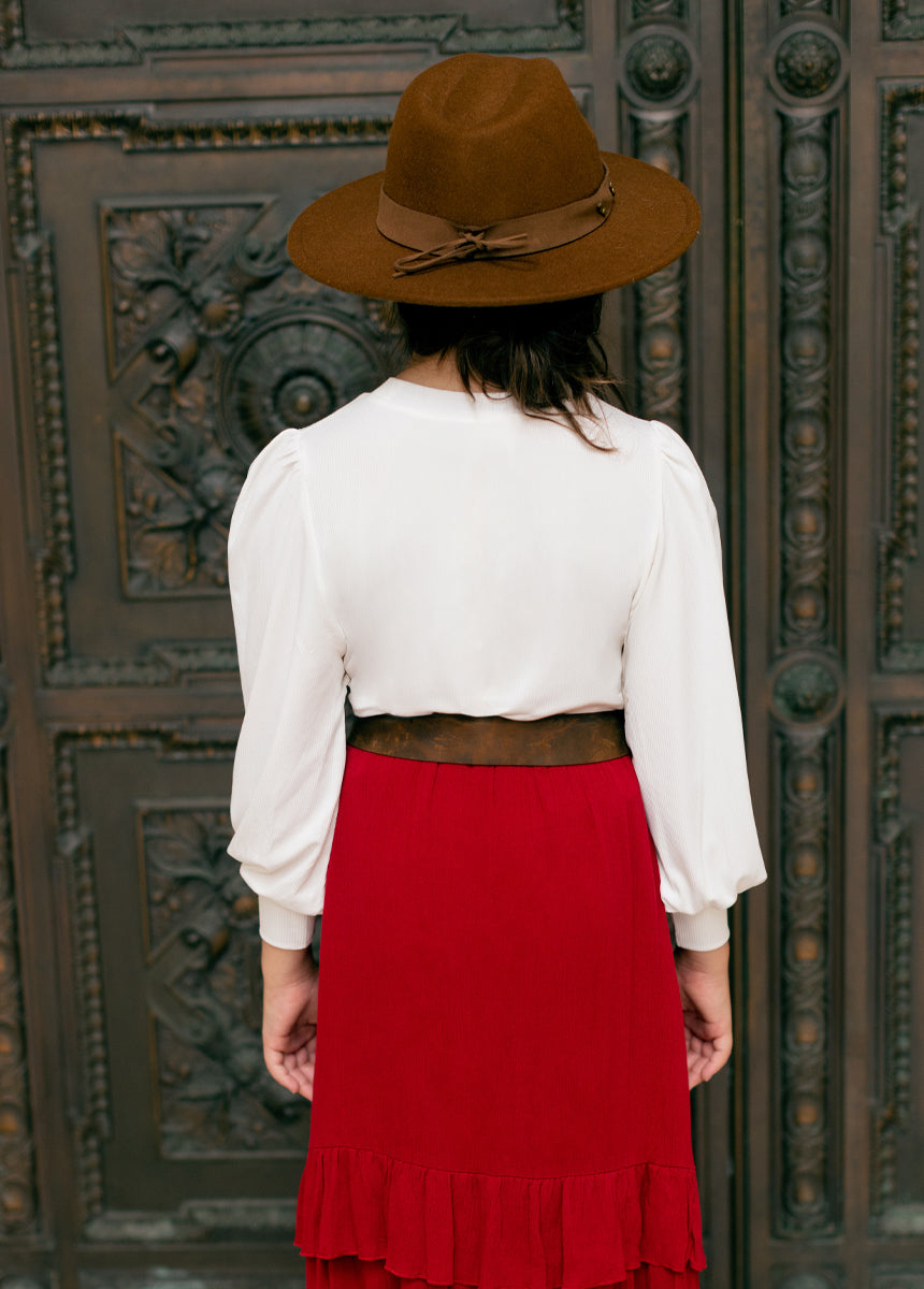 Alizee Skirt in Scarlet