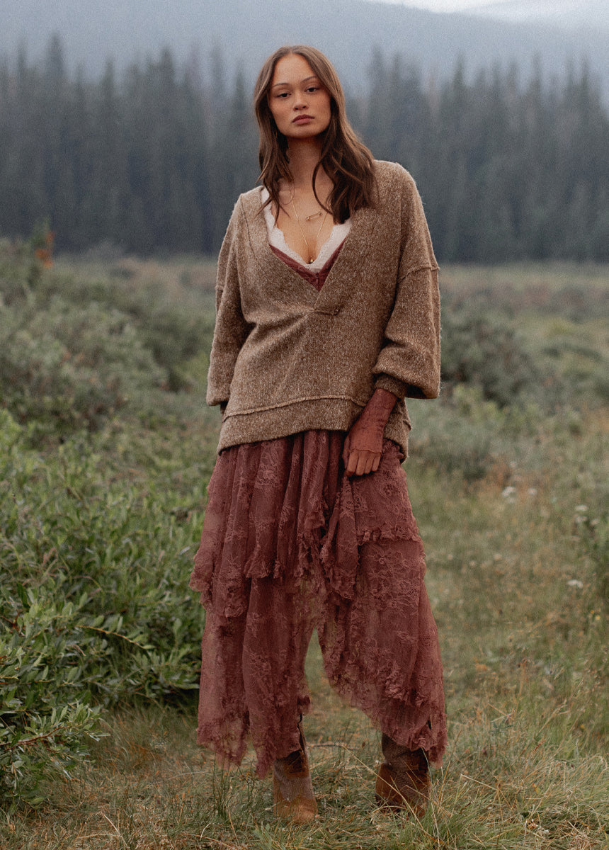 Ona Sweatshirt in Chestnut