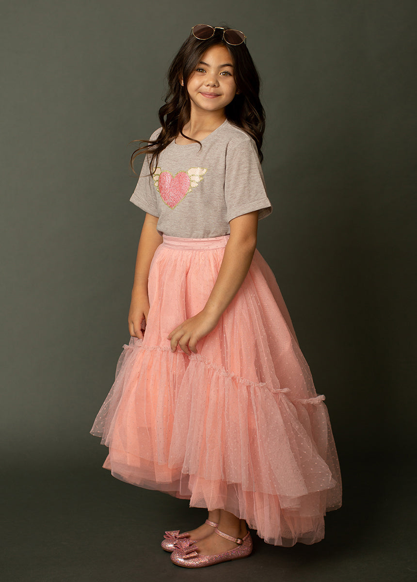 Brigitte Skirt in Pink Dot