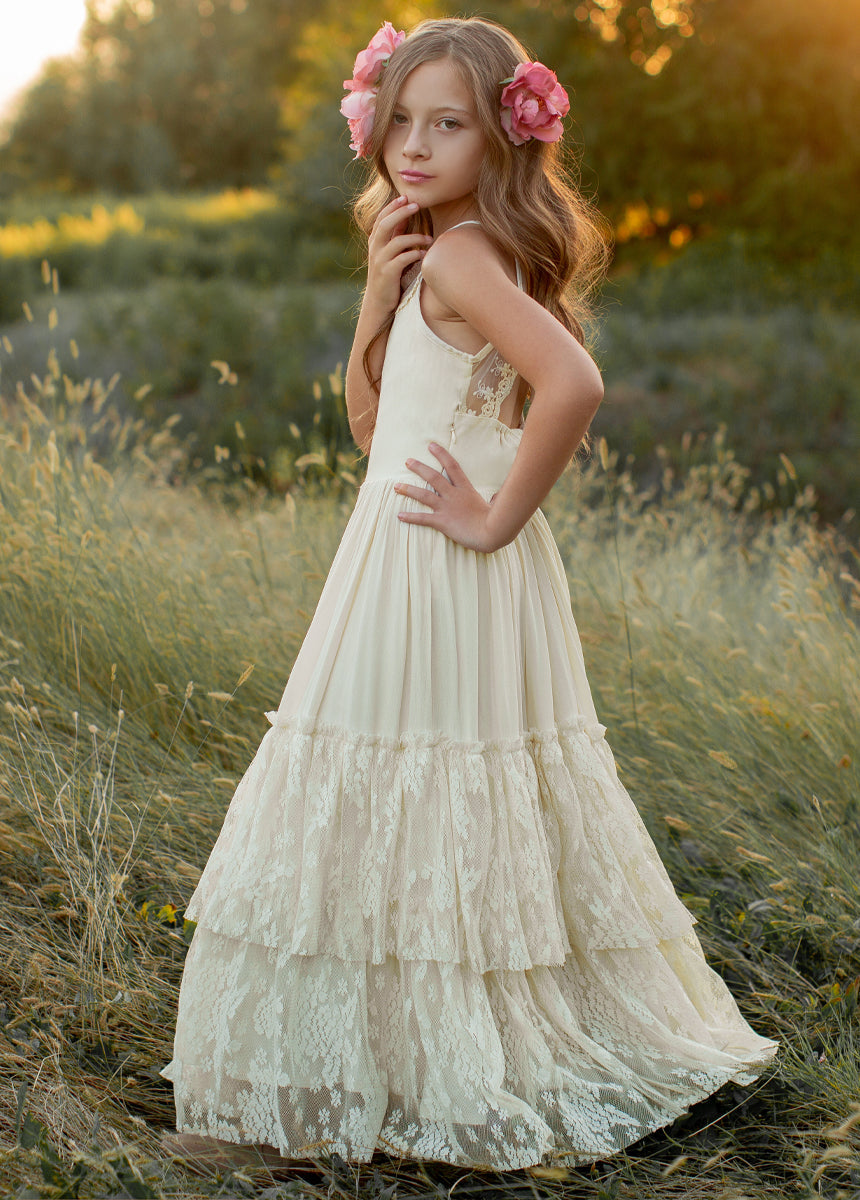 Catrin Dress in Cloud