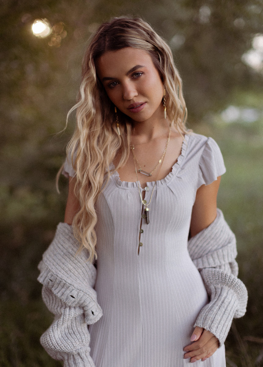 Emigene Dress in Bone