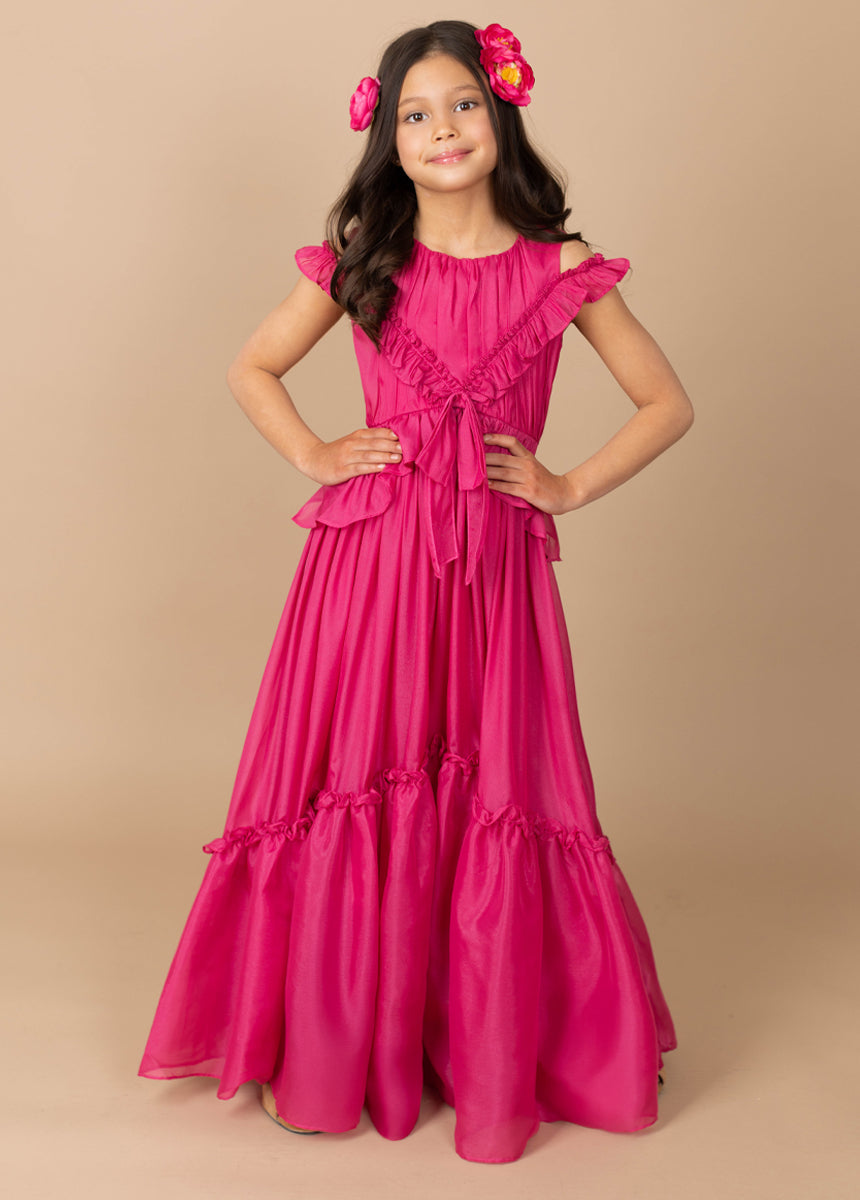 Emmy Dress in Fuchsia