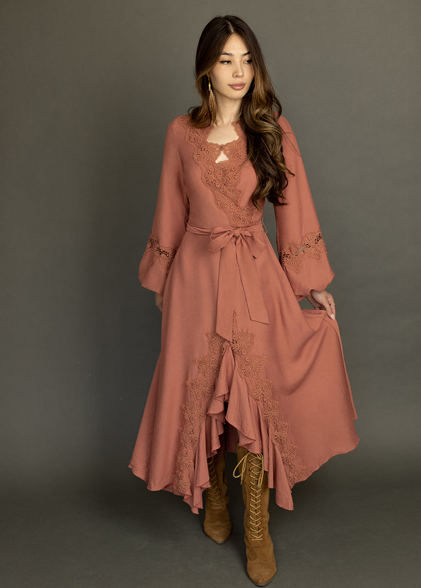 Felicite Dress in Roseclay