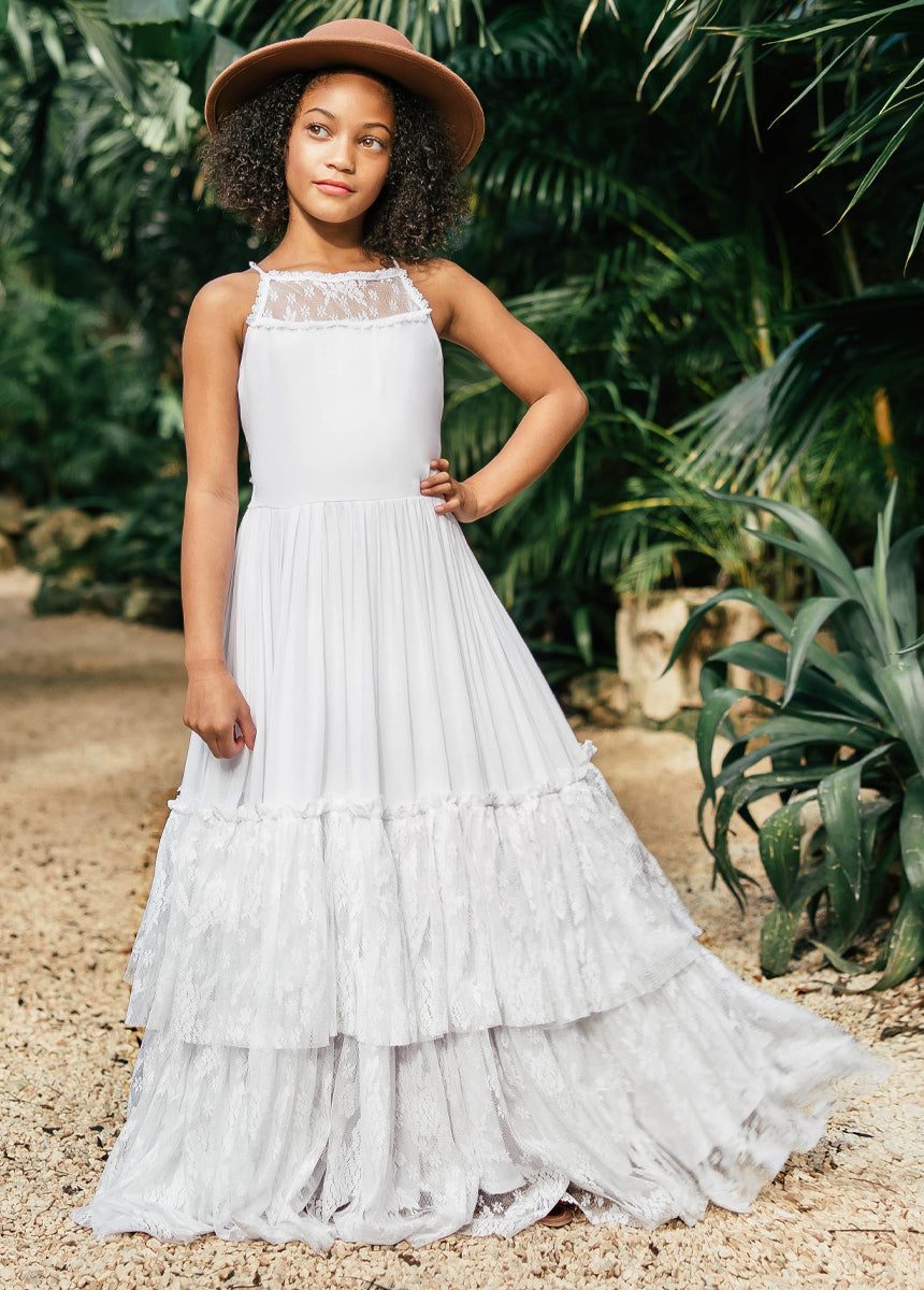 Catrin Dress in White