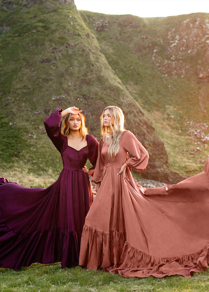 Lorna Impact Dress in Plum