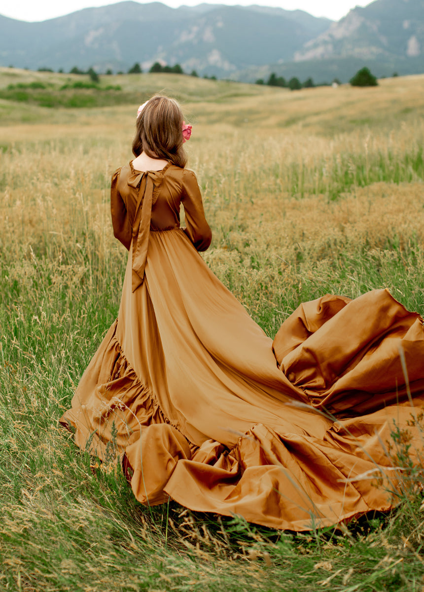 Leana Impact Dress in Dark Honey