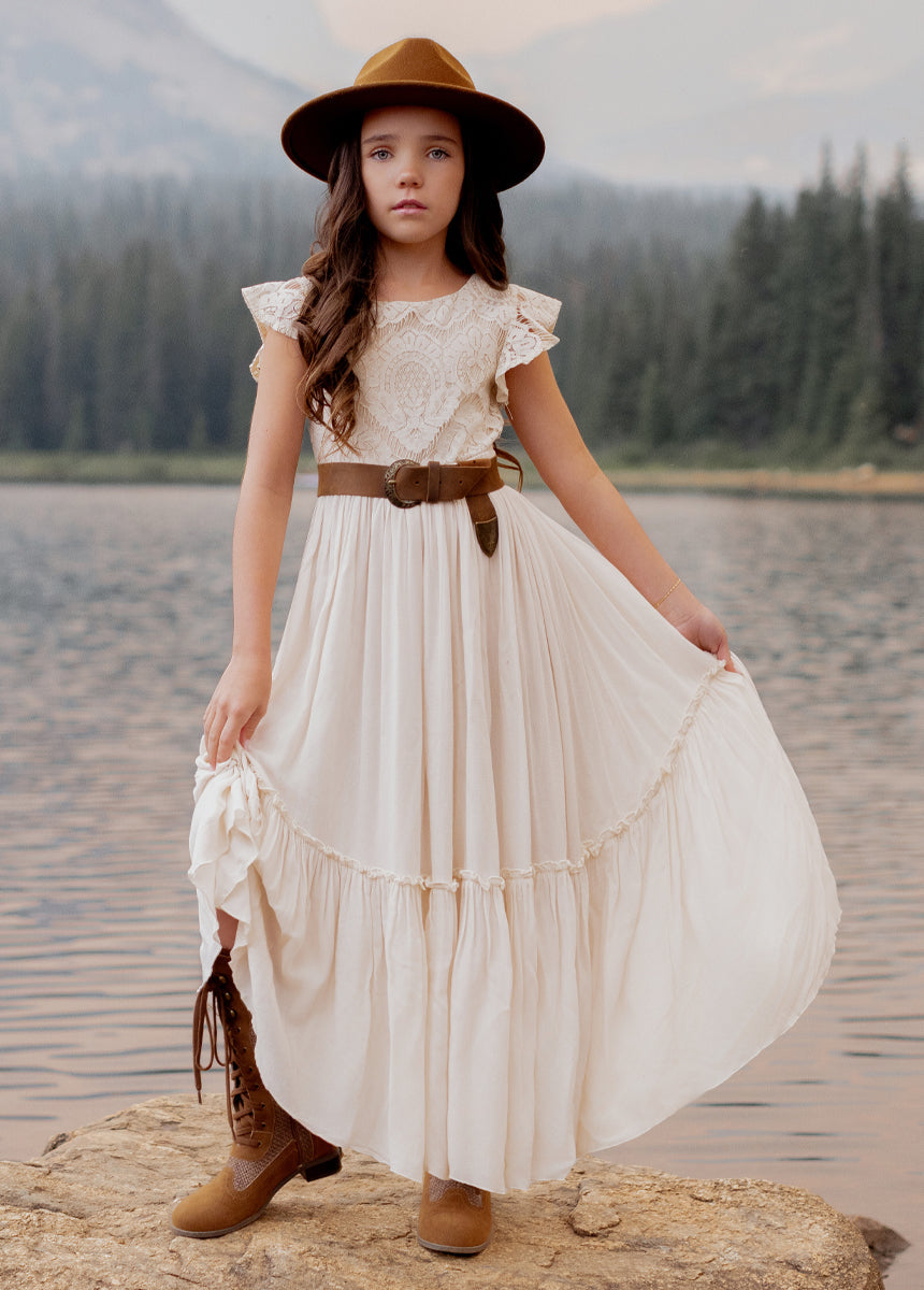 Macy Dress in Cream
