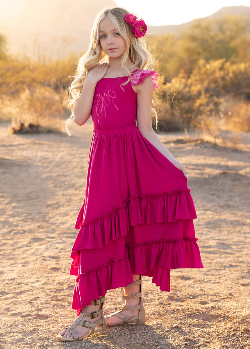 Terrea Skirt in Fuchsia