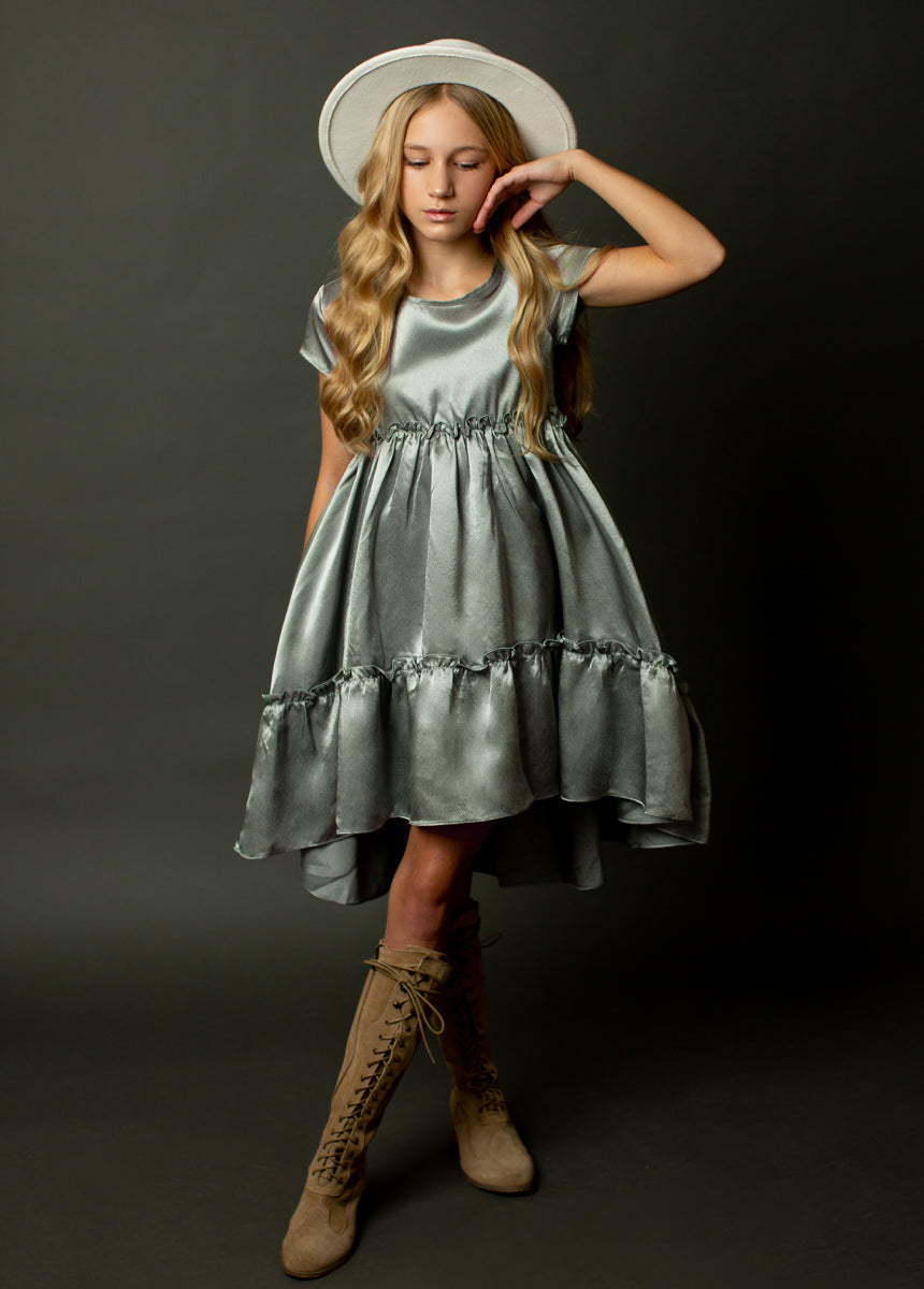 Aelin Leather Boot in Distressed Tan