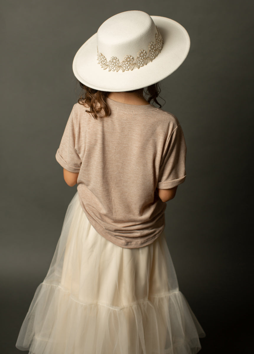 Party Dress Tee in Heather Oat