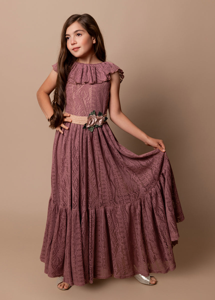 Ravvy Dress in Dusty Rose