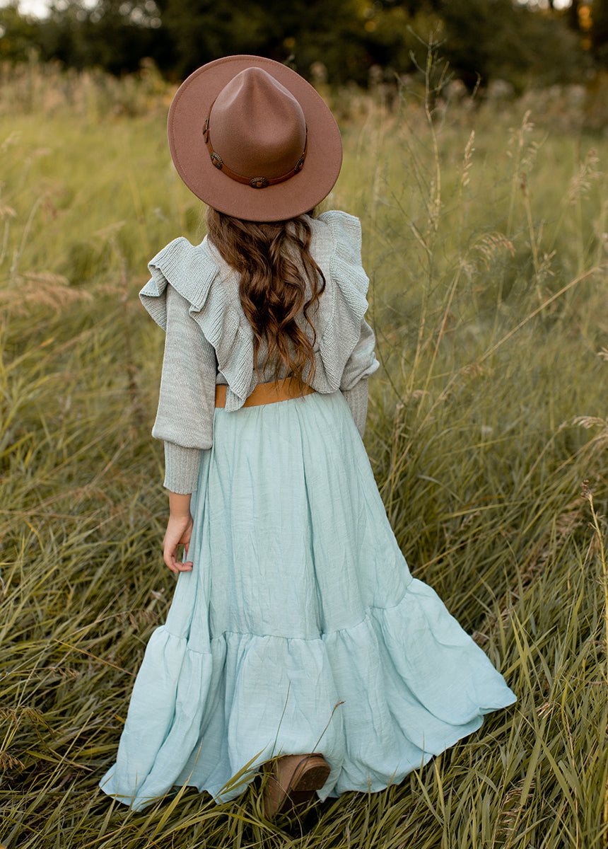 Reagan Sweater in Blue Smoke