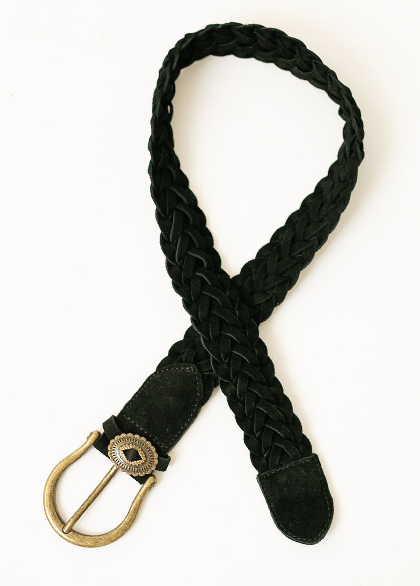 Wendie Leather Belt in Black