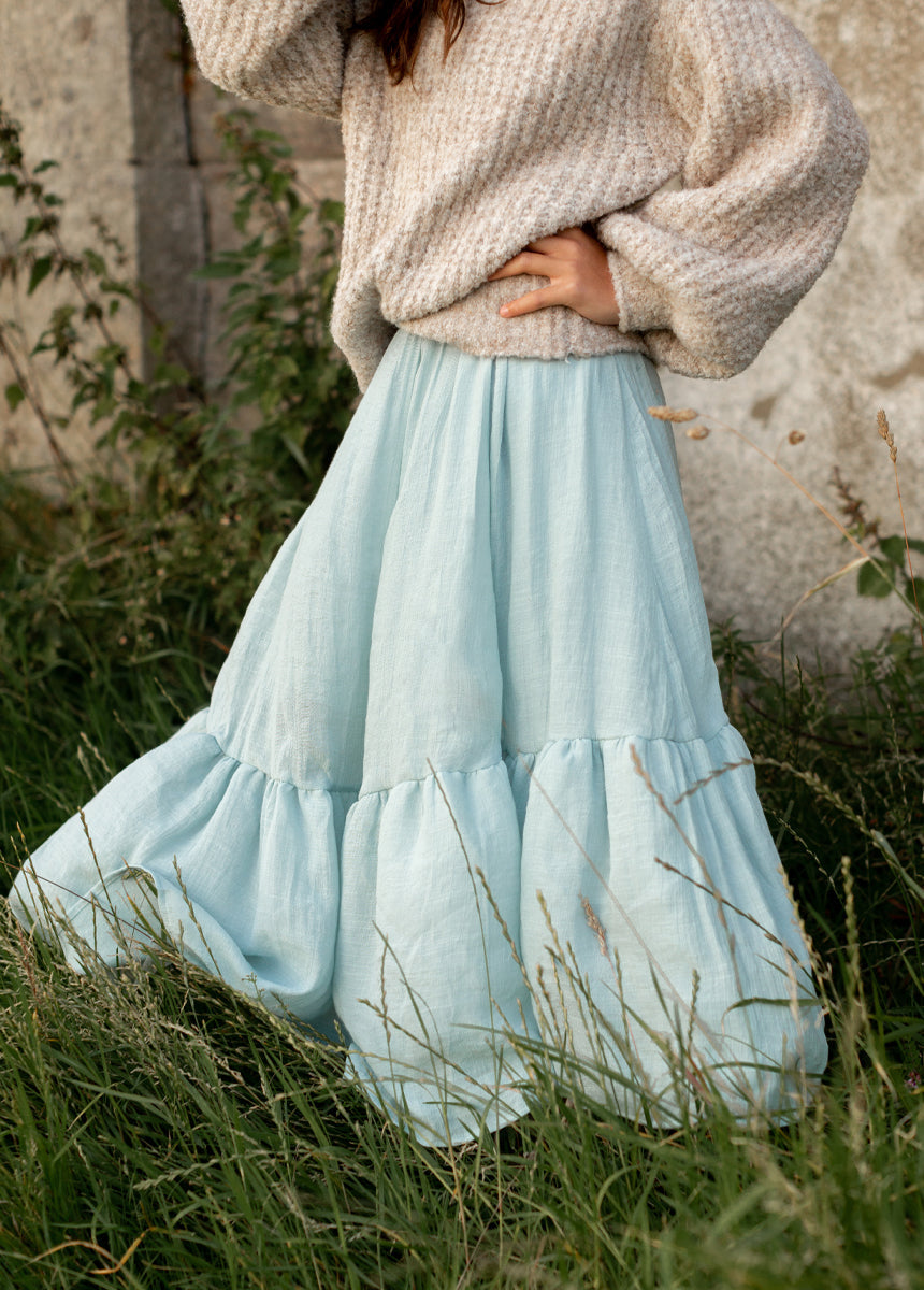 Annabel Skirt in Blue Smoke
