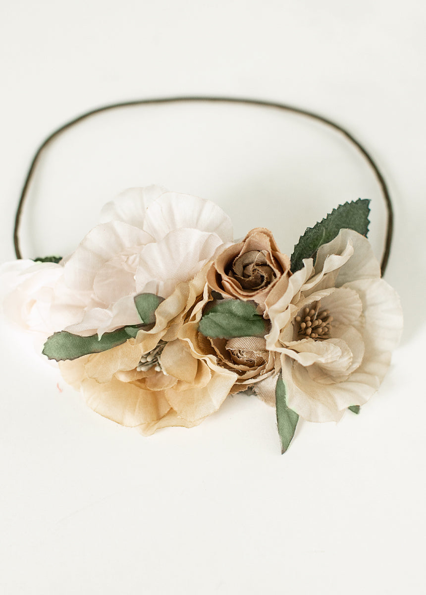 Orly Flower Crown in Cream