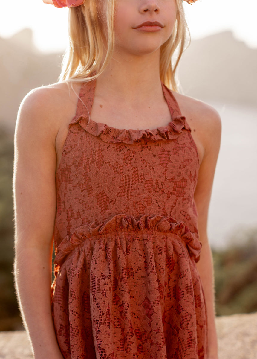 Sonyah Dress in Dusty Rose