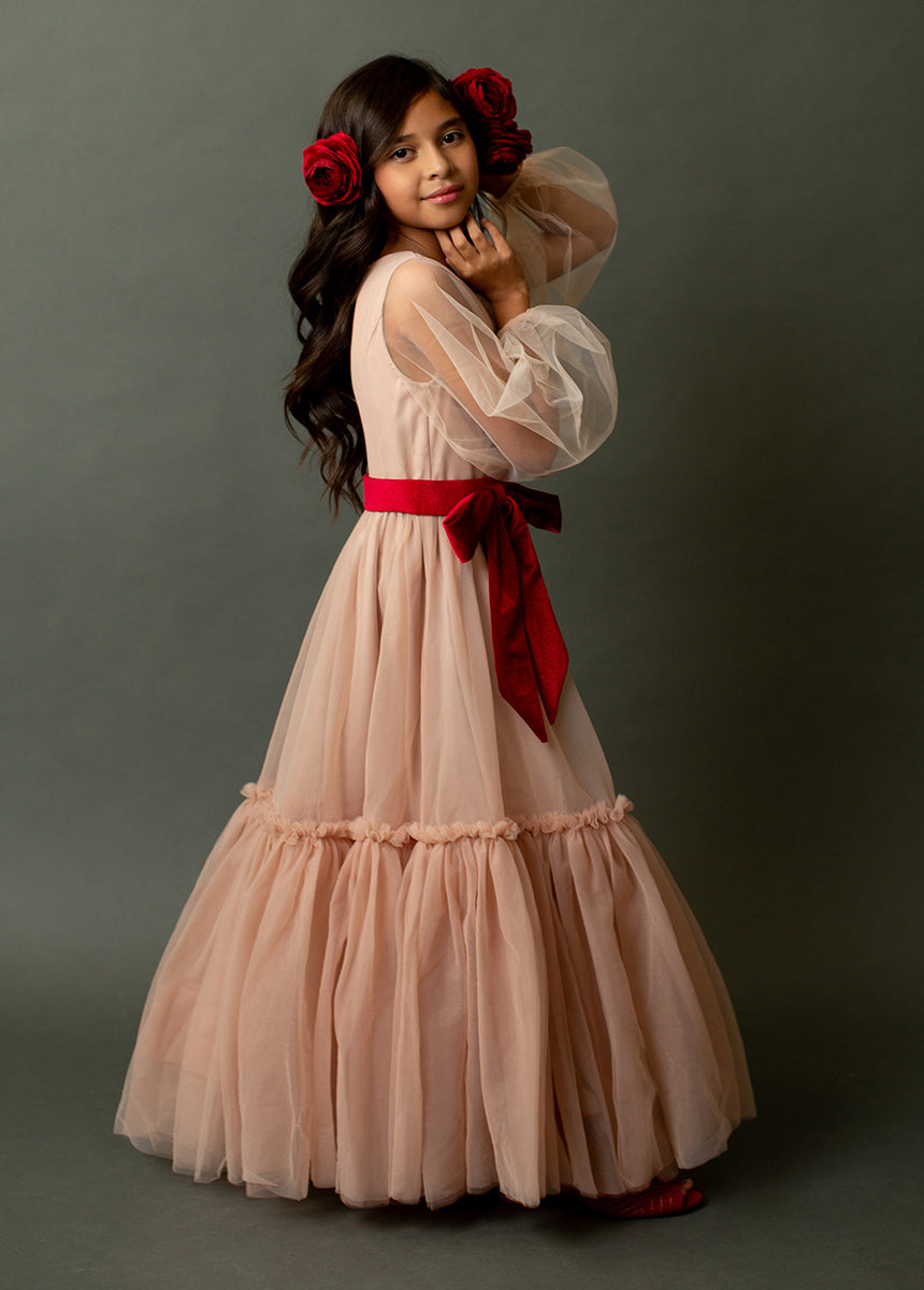 Clea Belt in Crimson