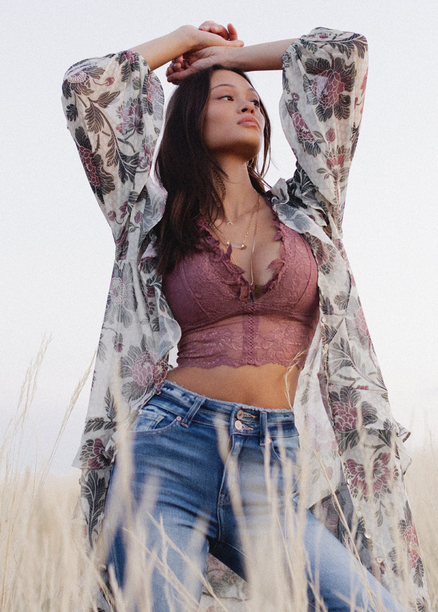 Twyla Dress in Cream Floral