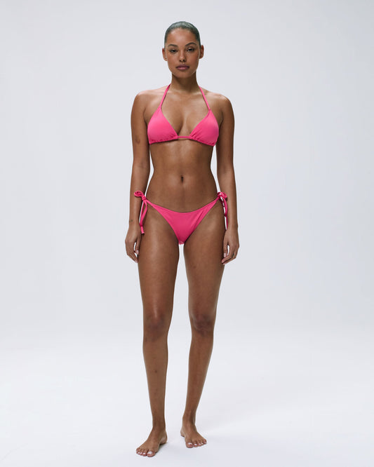 Tie Side Bikini Bottom -  Hot Pink