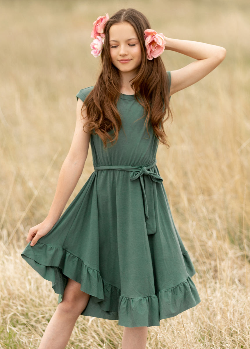 Amoura Dress in Deep Teal