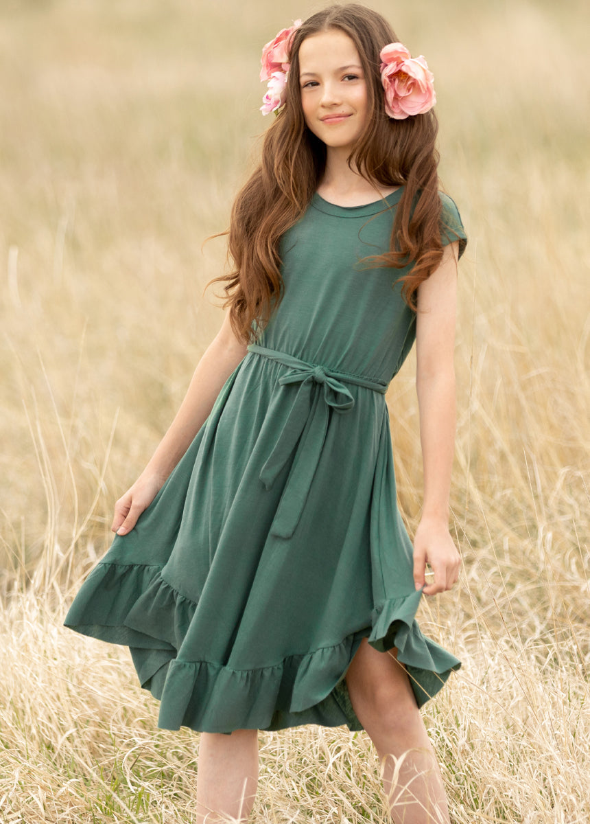 Amoura Dress in Deep Teal