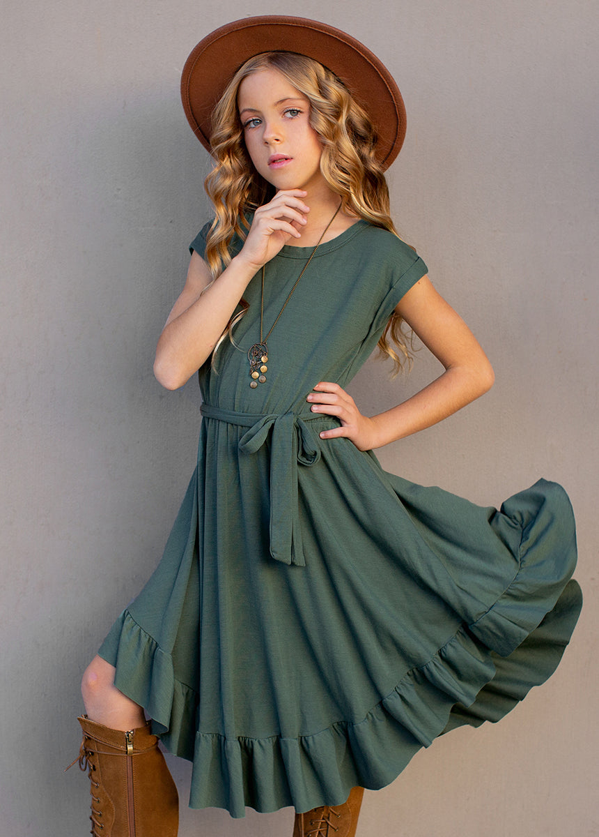 Amoura Dress in Deep Teal
