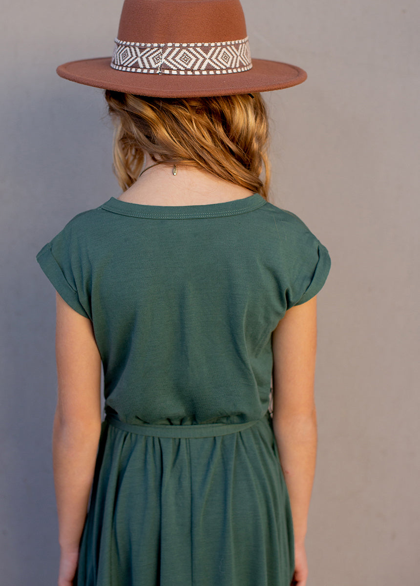 Amoura Dress in Deep Teal