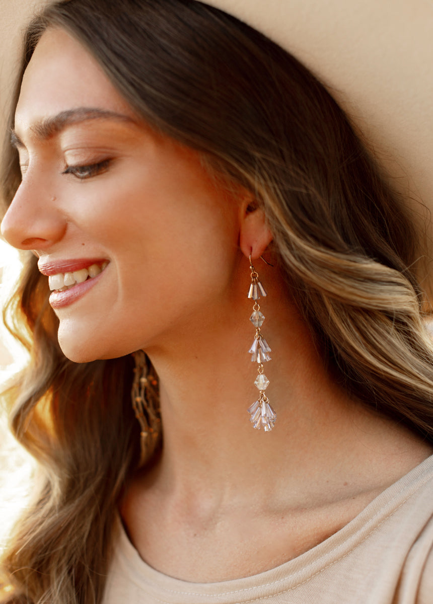 Aries Cluster Earrings in Iridescent