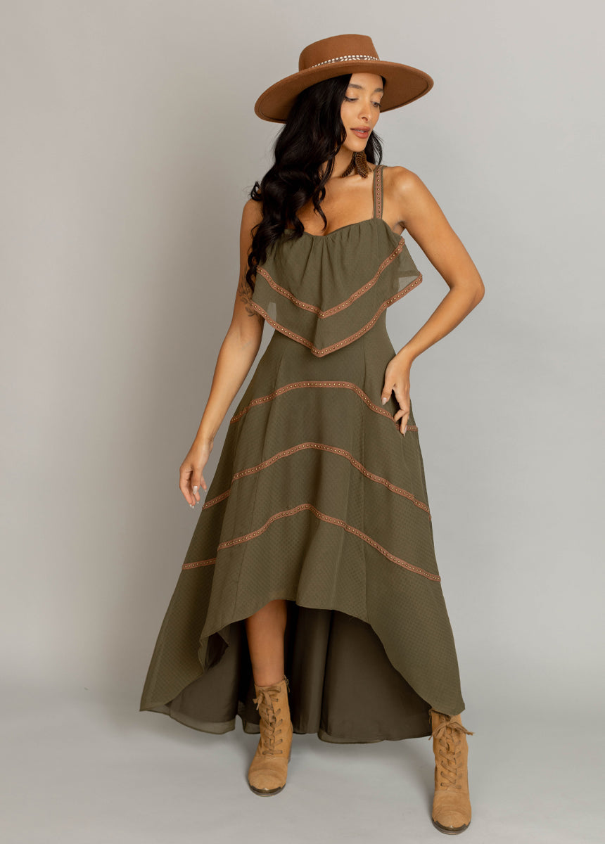 Brianda Dress in Olive