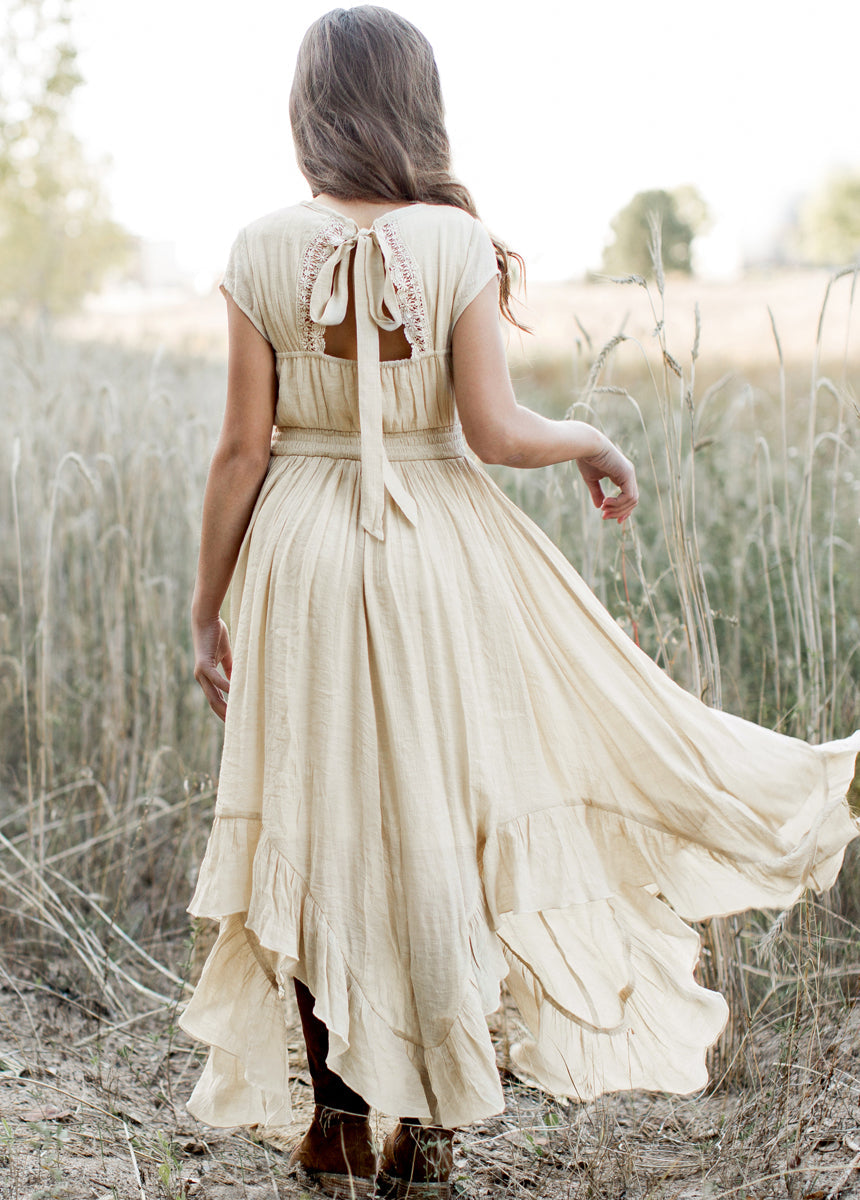 Briley Dress in Ecru