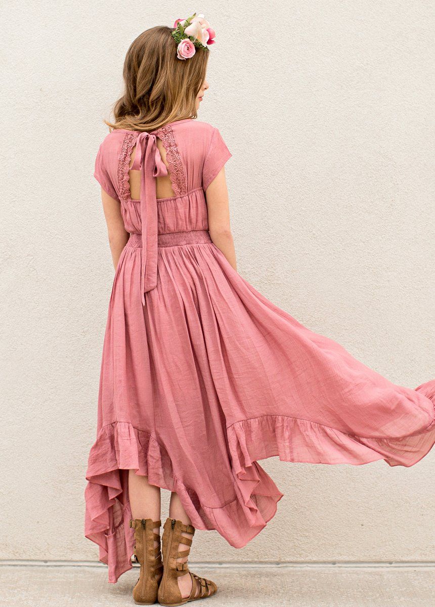 Briley Dress in Dusty Rose