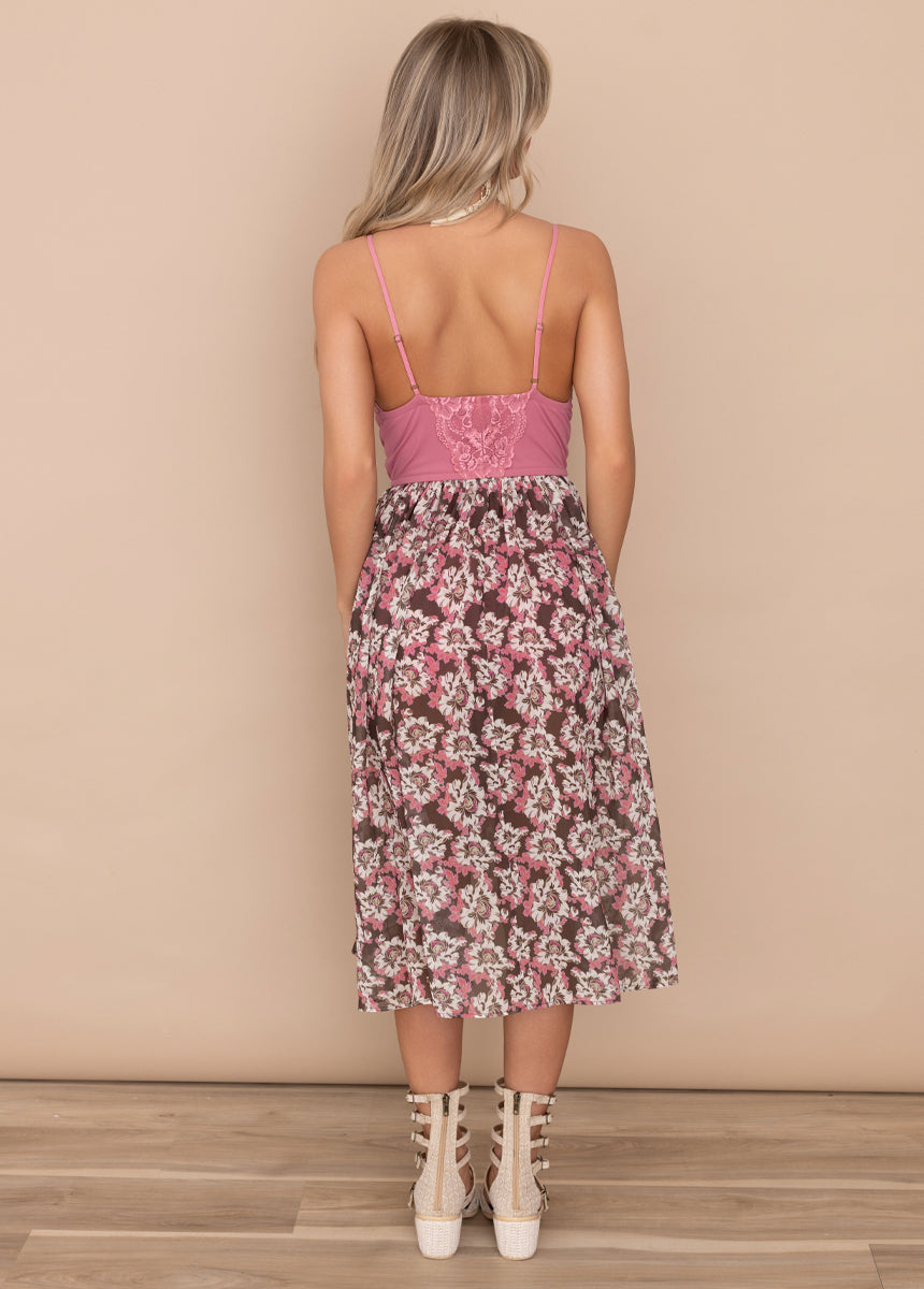 Cady Dress in Umber Floral