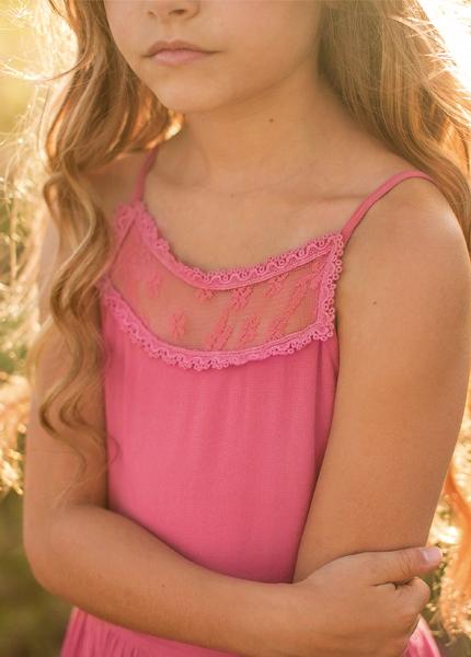 Catrin Dress in Wild Rose