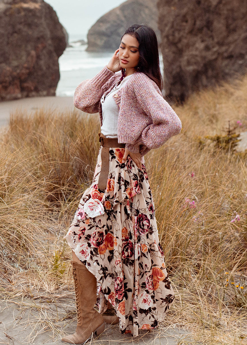 Devina Skirt in Cream