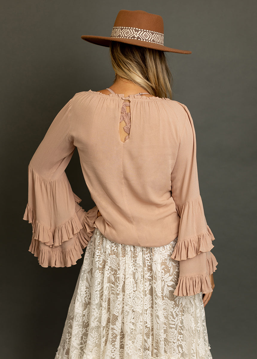 Devina Top in Dusty Rose