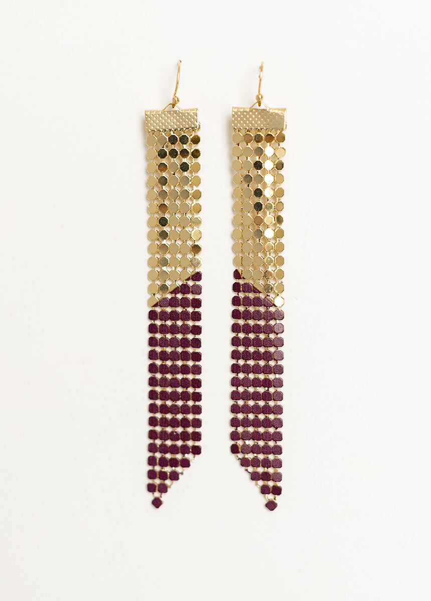 Emory Earrings in Plum