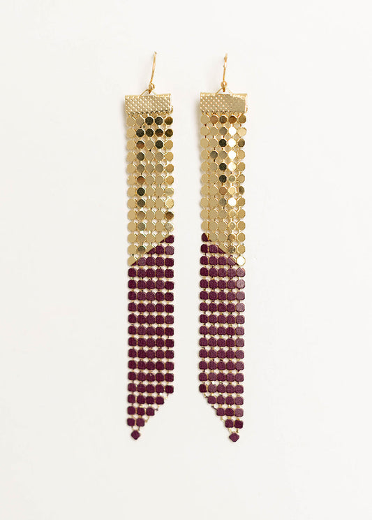 Emory Earrings in Plum