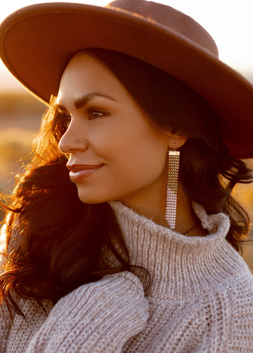 Emory Earrings in Pink