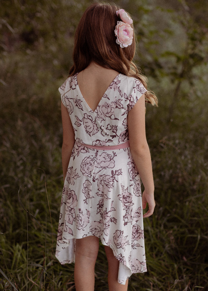 Fenlie Dress in Cream Boho Floral