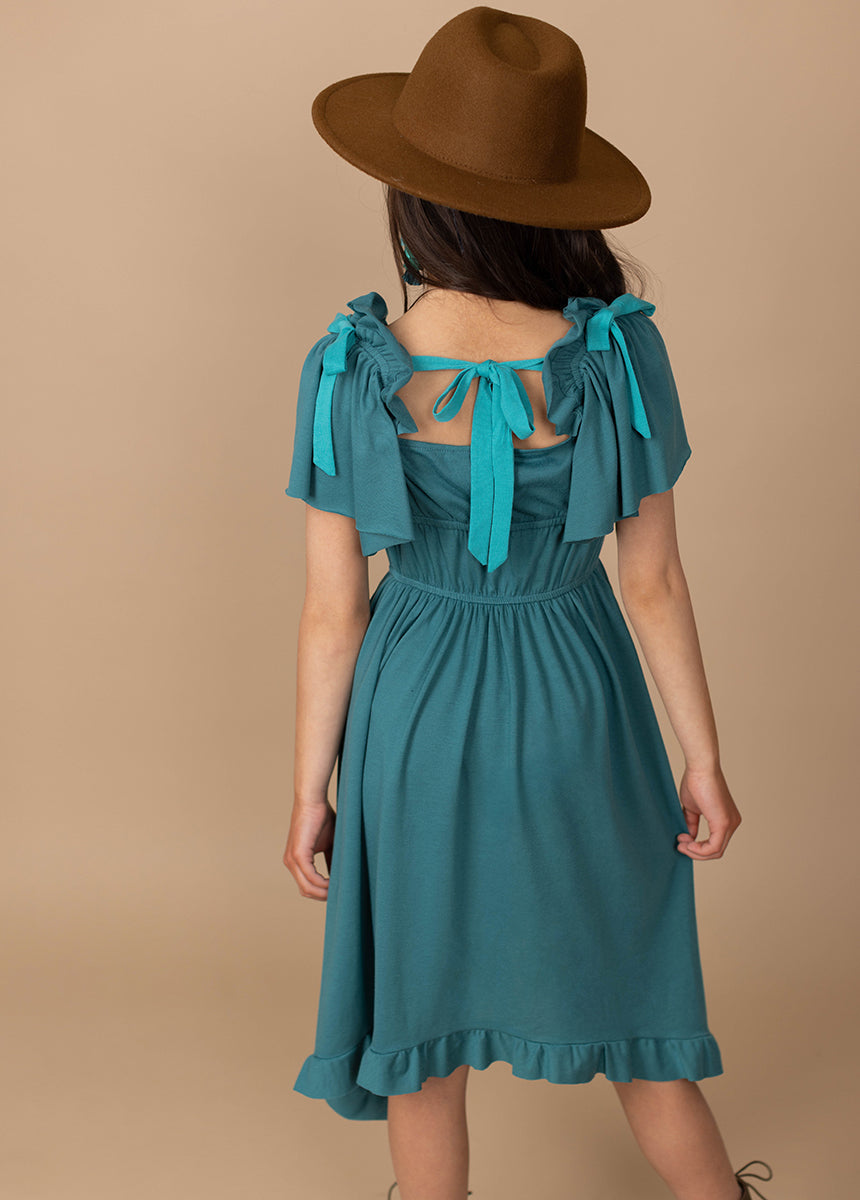 Franny Dress in Teal