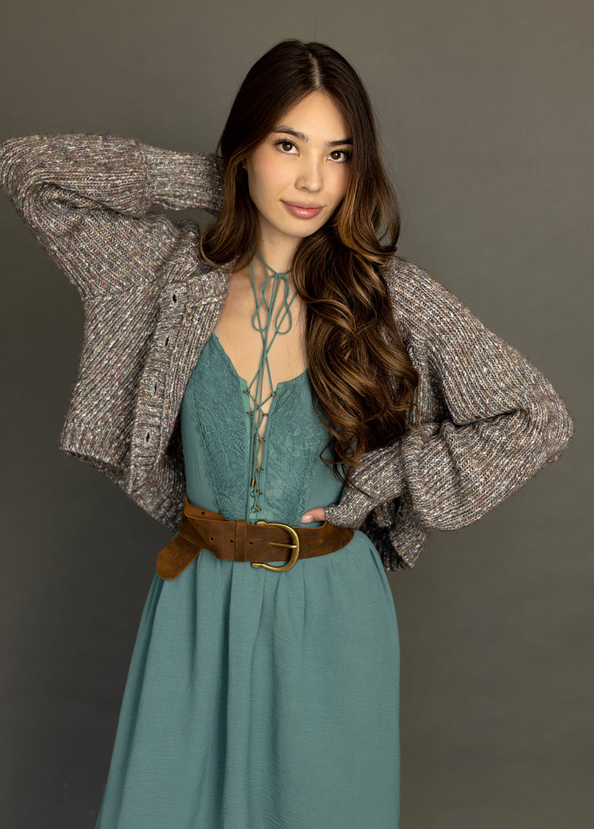 Holland Dress in Dusty Teal