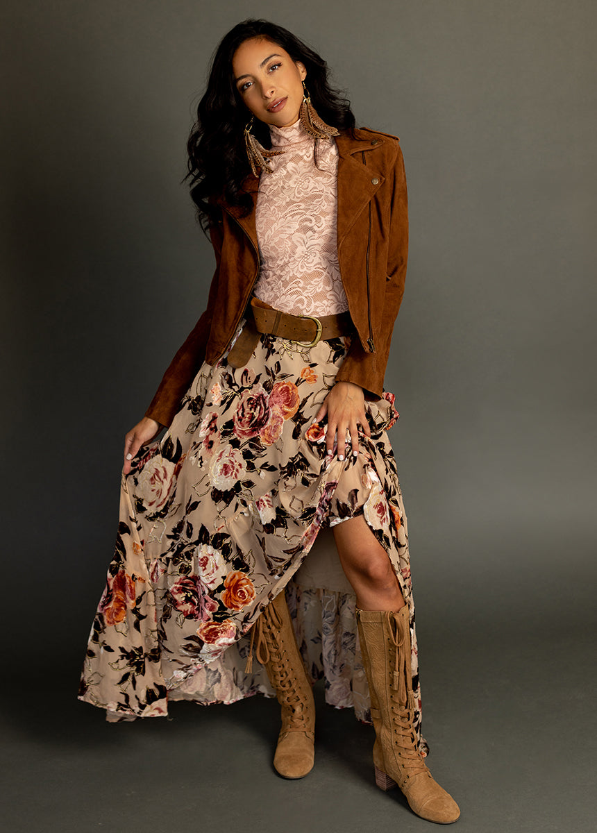 Devina Skirt in Cream